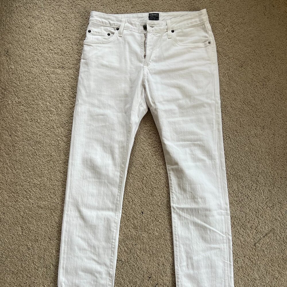 Men's Bonobos White Stretch Travel Jeans